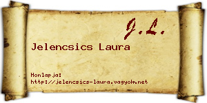 Jelencsics Laura névjegykártya